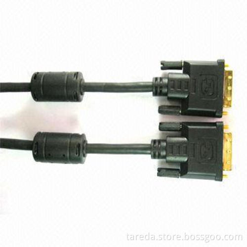 DVI Cable, Used for LCD Monitors, with 28AWG Stranded Tinned Copper Conductor, RoHS- and UL-approved